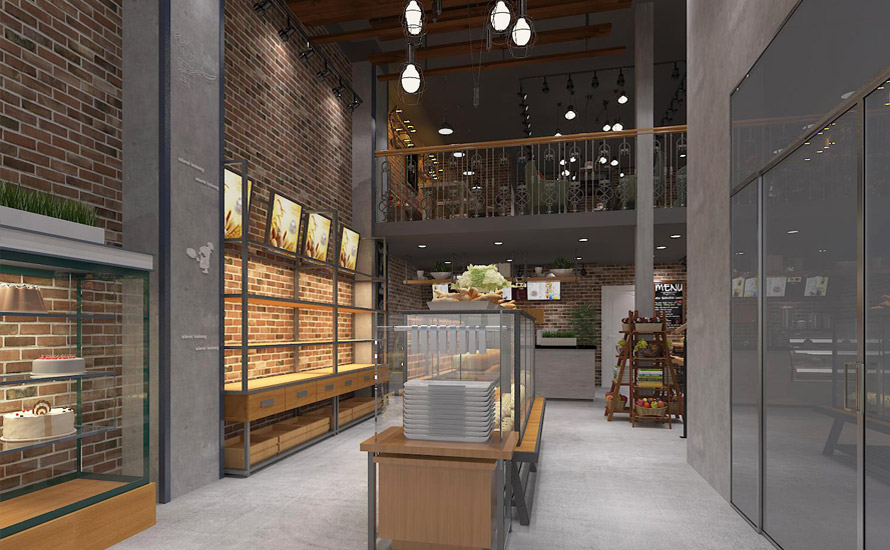 綿陽(yáng)裝修案例布雷格英式烘焙店 